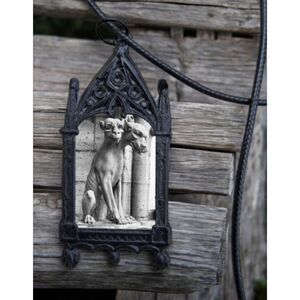 Cerberus Pendant Stone Statue Cathedral Goblin Hades Hound Hellgate Necklace